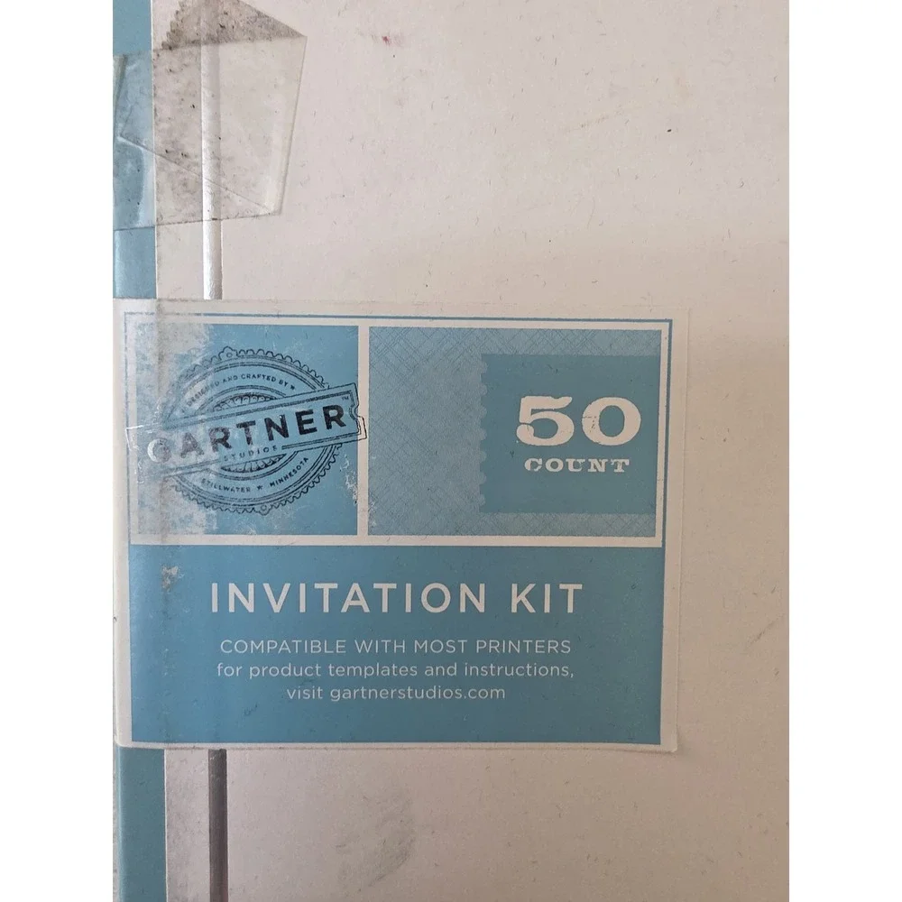 Gartner Studios Invitation Kit Blue White Party Wedding Stationery Set